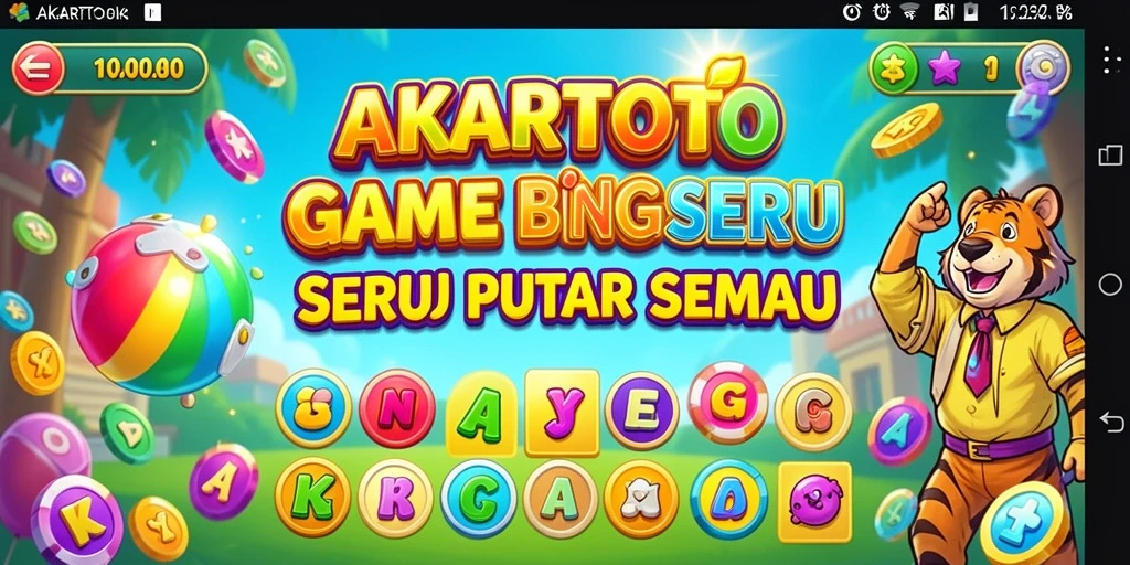 Tampilan gameplay yang menarik dan seru dalam aplikasi Bingo.