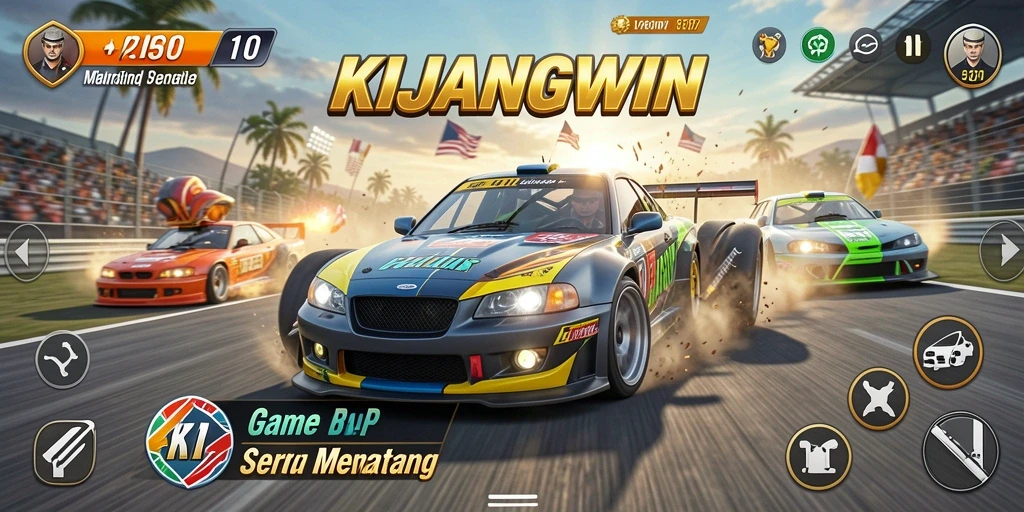 Tampilan gameplay Racing KIJANGWIN yang mengasyikkan.