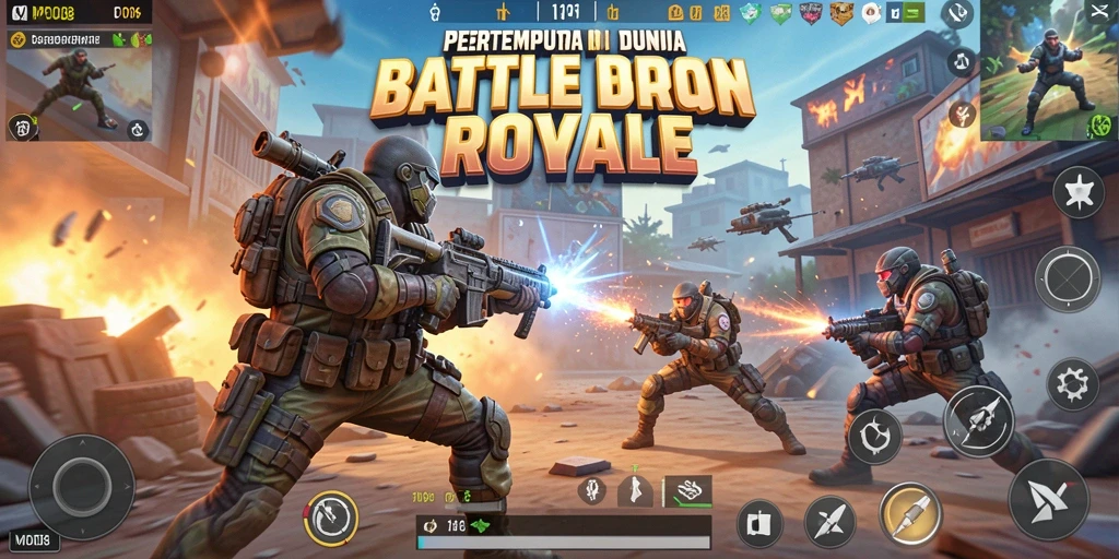 Gameplay intens di MPO08 dengan elemen Battle Royale yang mendebarkan.