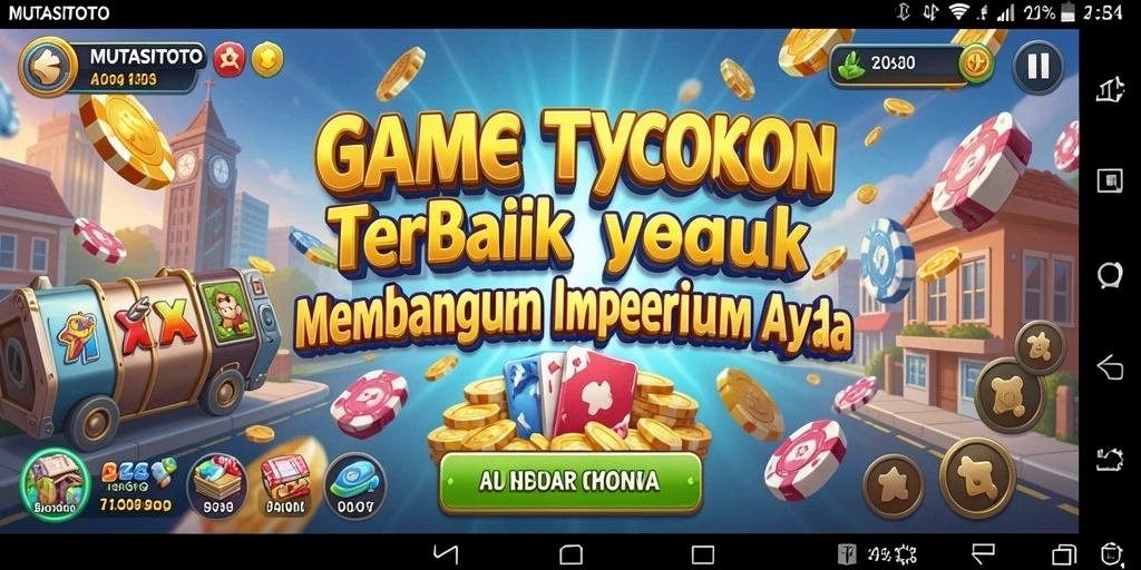 Tampilan gameplay MUTASITOTO yang penuh strategi dan manajemen bisnis.