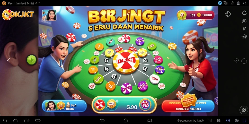 Tampilan gameplay seru dari OKJKT dengan pemain aktif.