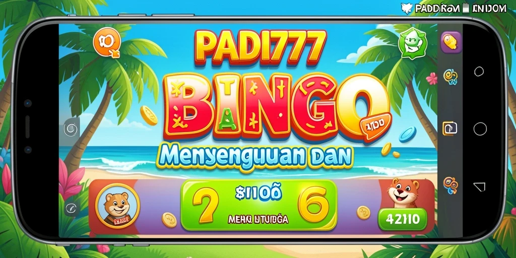 Tampilan aksi seru dalam gameplay Bingo PADI777.