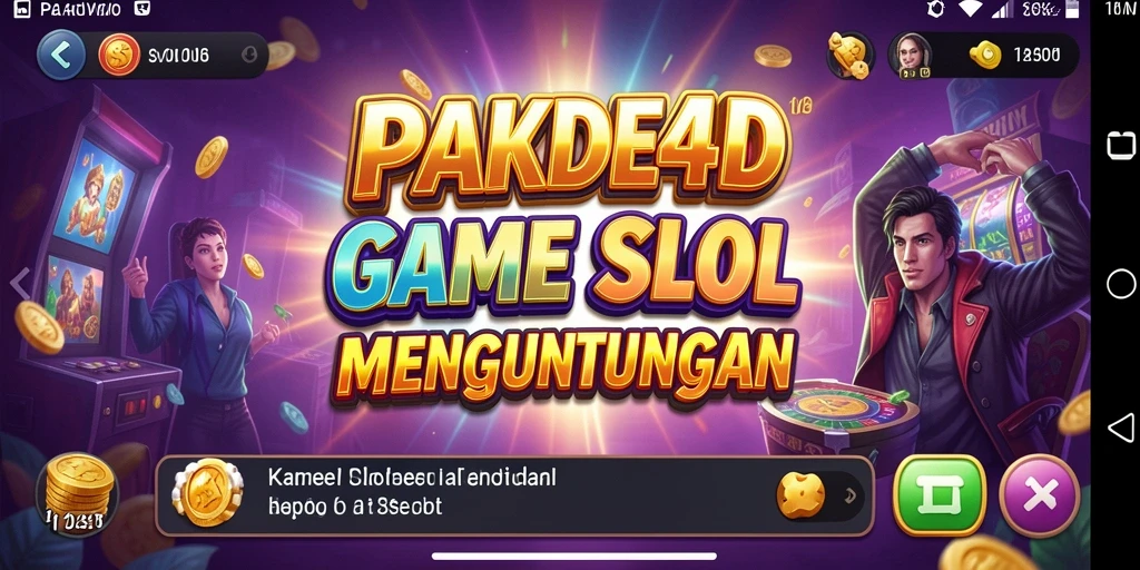 Tampilan menarik dari gameplay Slot PAKDE4D yang seru.
