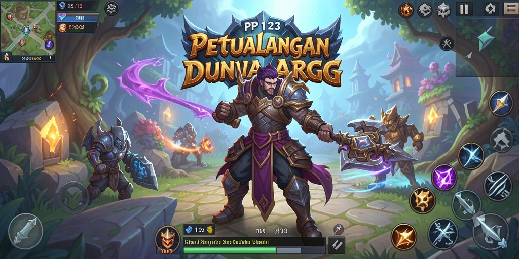 Screenshot dari gameplay PP123 yang mendebarkan di dunia ARPG.