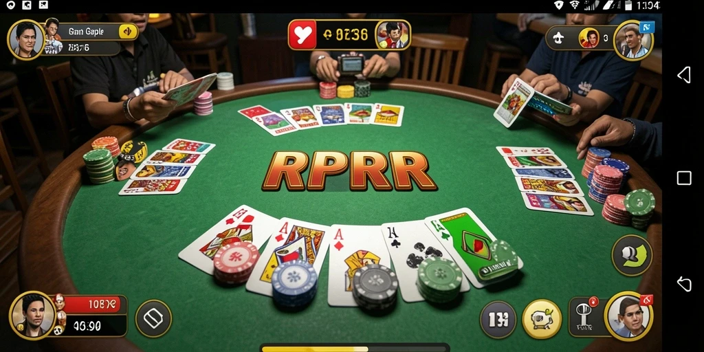 Tampilan game Gaple yang seru dan interaktif di RPRR.