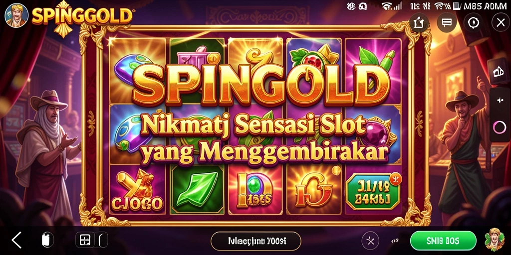 Tampilan menawan dari gameplay Slot SPINGOLD yang penuh aksi.