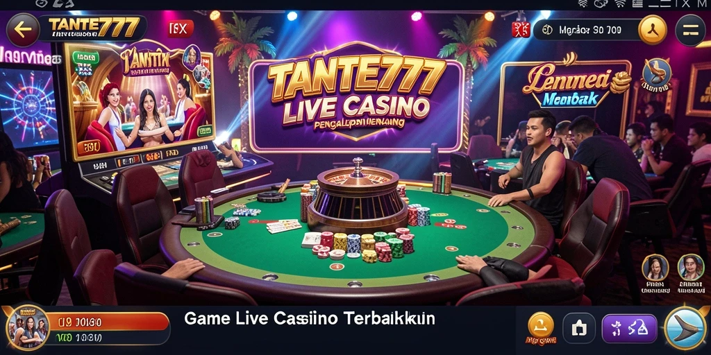 Screenshot gameplay TANTE777 menampilkan aksi menarik di Live Casino.