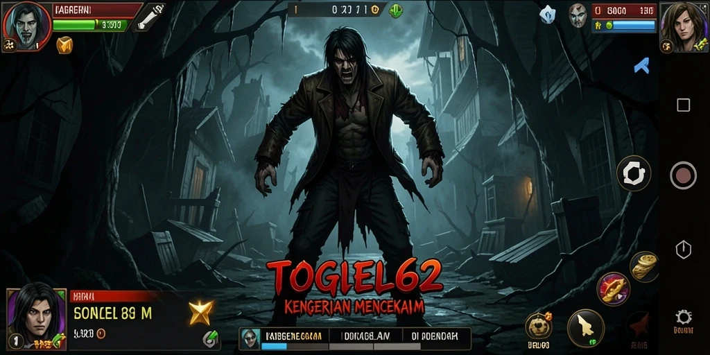 Screenshot gameplay mencerminkan suasana horror yang mencekam.