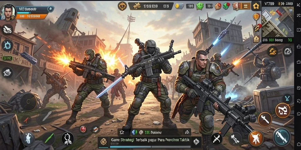Tampilan gameplay VT789 dengan strategi yang mendebarkan dan taktis.