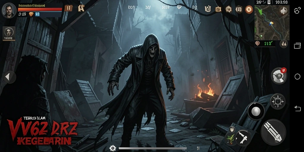 Tangkapan layar gameplay yang mencekam dalam VV62.