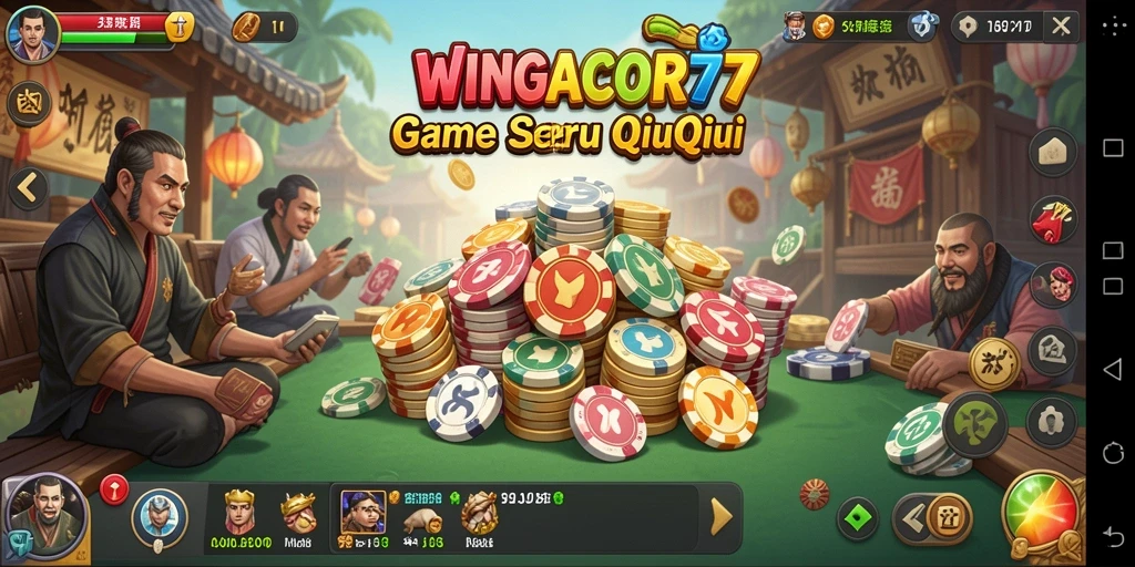 Tampilan menarik dari gameplay WINGACOR77 dalam QiuQiu.